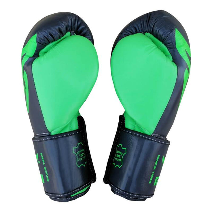 Mani Muay Thai Leather Boxing Gloves - Green - Thai Gloves - MMA DIRECT