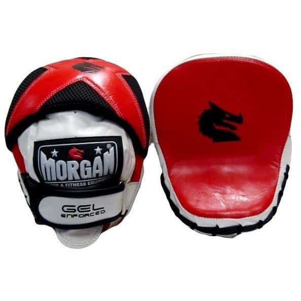 Morgan V2 Lightweight Micro Gel Injected Leather Speed Focus Pads Mitts (PAIR) - Focus Pads - MMA DIRECT