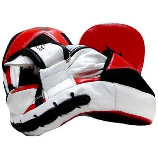 Morgan V2 Lightweight Micro Gel Injected Leather Speed Focus Pads Mitts (PAIR) - Focus Pads - MMA DIRECT
