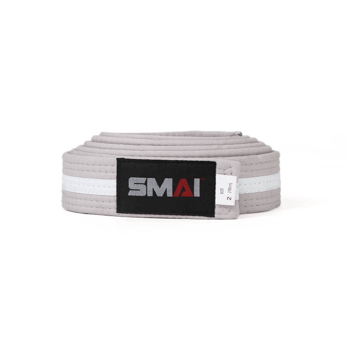 SMAI - Belt - White Stripe - Boxing - MMA DIRECT