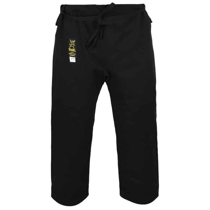 Yamasaki Gold Canvas Pants (Black) - 14oz - Martial Arts Pants - MMA DIRECT