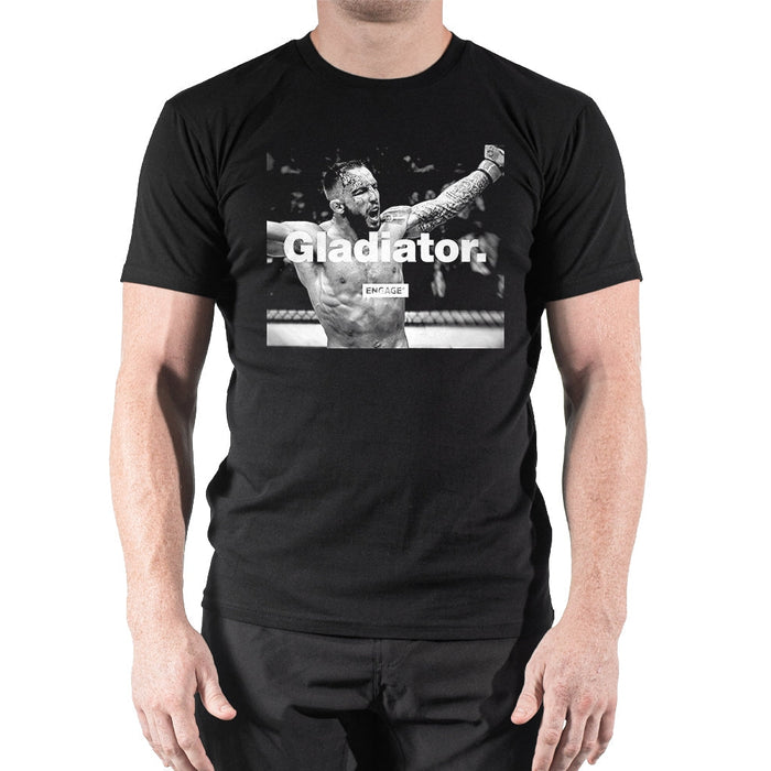 Engage Gladiator (Brad Riddell) Supporter Tee - Black - Tees - MMA DIRECT