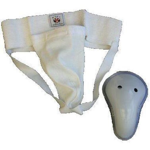 MANI Groin Guard with Removable Cup & Elastic Straps - Martial Arts Groin & Ovary Guards - MMA DIRECT