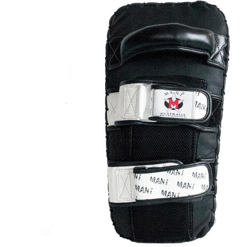 Mani Leather Muay Thai Pads Strike Shield Pre-Curved (PAIR) Kick Boxing / MMA - Thai Pads - MMA DIRECT
