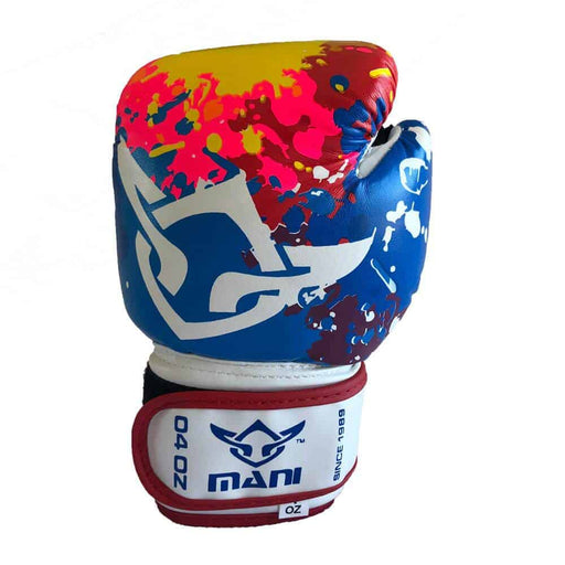 Mani Graffiti Multi-Colour Kids Junior Childrens Boxing Gloves Sparring/Training MKBG-201 - Kid / Teen Gloves - MMA DIRECT