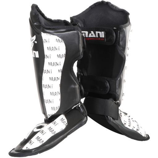 Mani Leather Evo Shin & Step Protector Foot Guard - Black - Shin/Instep Guard - MMA DIRECT