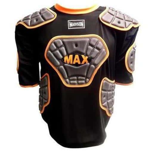 Madison Scorpion Max Vest Mens - Orange Rugby League NRL - Rugby League Shoulder Guards - MMA DIRECT