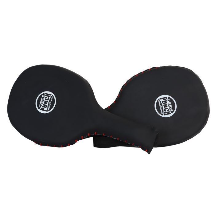 Punch V32 Mexican Fuerte Boxing Focus Paddles Pair - Black - Punch Paddles - MMA DIRECT