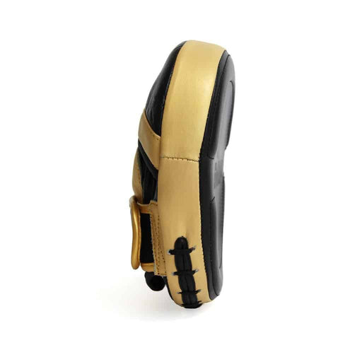 SMAI Mexican Micro Focus Mitts Pads Pair Gold and Black - Focus Pads - MMA DIRECT