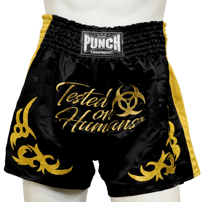 Punch Tested on Humans Muay Thai Shorts Blue/Green/Red/Black High Quality