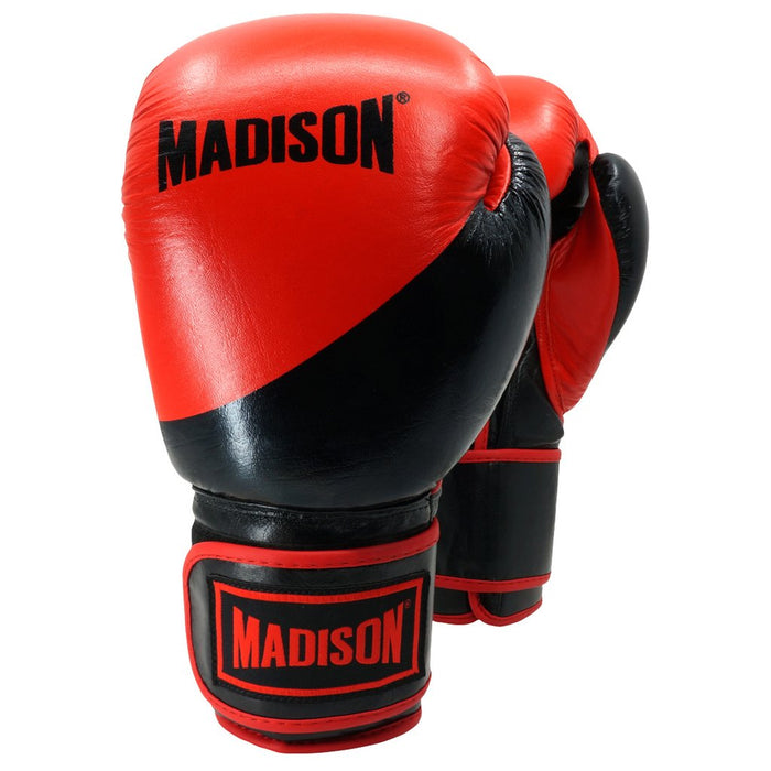 Madison Platinum Boxing Gloves - Red/Black Boxing - Boxing Gloves - MMA DIRECT