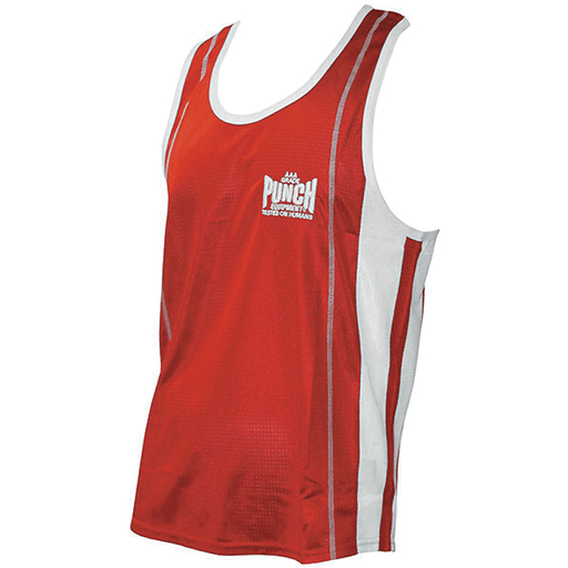 PUNCH Durable Competition Boxing Gym Singlet ( Sizes XS - S - M - L - XL ) - Men Shirts - MMA DIRECT