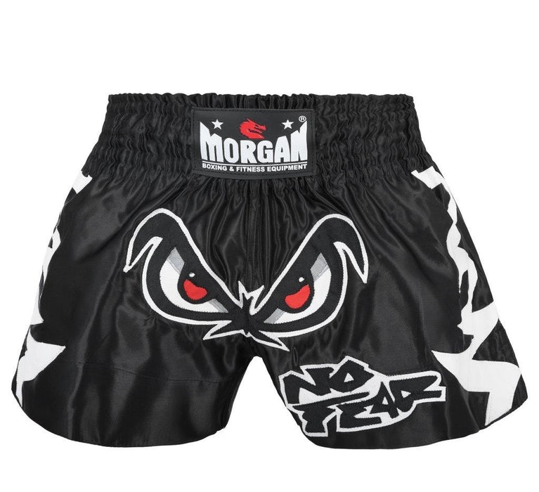 Morgan Fearless Muay Thai Shorts - Black / White