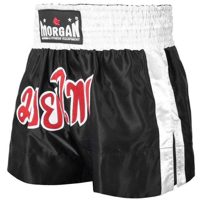 Morgan Original Muay Thai Shorts - Black / White