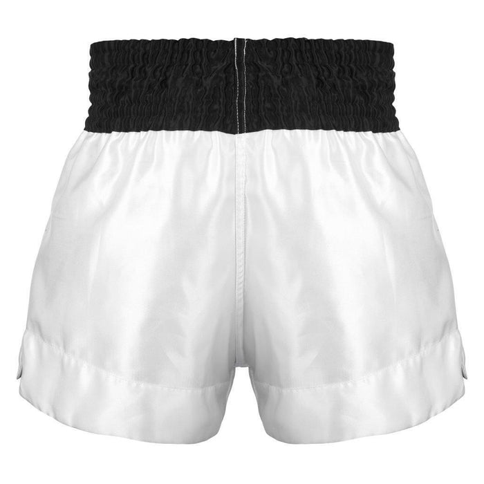 Morgan V2 White Tiger Muay Thai Shorts - White / Black