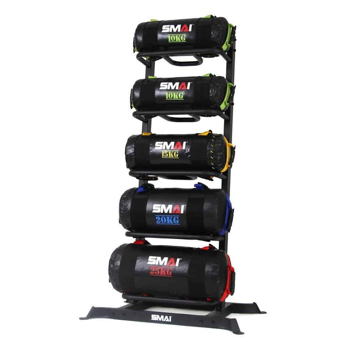 SMAI - Core Bag 80kg Package with Storage Rack - Bulgarian, Core & Sand Bags - MMA DIRECT