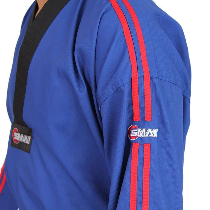 SMAI -  TKD Uniform - 8oz Demo Champion Dobok (Blue) - Boxing - MMA DIRECT