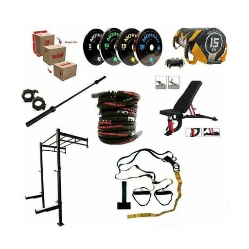 Morgan Studio Super Combo Pack Strength Workout Commercial Grade Training - Olympic Bumper Plates - MMA DIRECT
