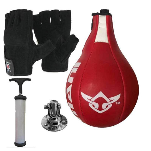 Mani Speed Ball + Gloves + Pump + Swivel Bundle Kit Pack - Speed Balls - MMA DIRECT