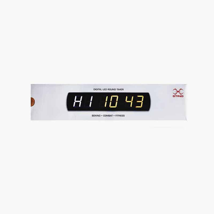 Sting Digital LED Boxing MMA Gym CrossFit Round Timer Clock + Remote Control - Boxing Timer - MMA DIRECT