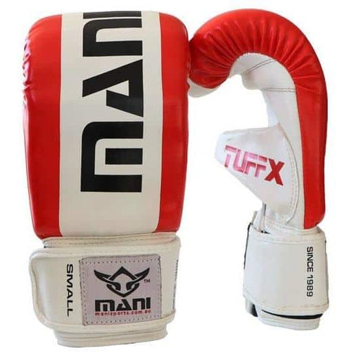 Mani TUFFX Pre-Curved Bag Mitts Boxing / MMA Training Gloves RED - Bag Mitts - MMA DIRECT