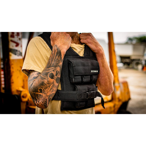 Strike 30KG Adjustable Weighted Workout Vest - Weighted Vests and Body Weights - MMA DIRECT