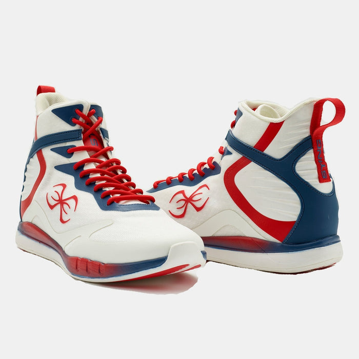 Sting Viper 2.0 Lightweight Premium Boxing Shoes - White/Red/Blue