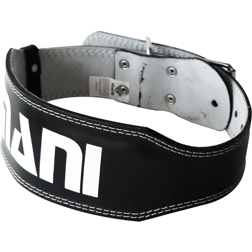 MANI Leather 4" Weight Lifting Gym Exercise Belt Rack Support - Gym Belts & Weight Lifting Endurance Belts - MMA DIRECT