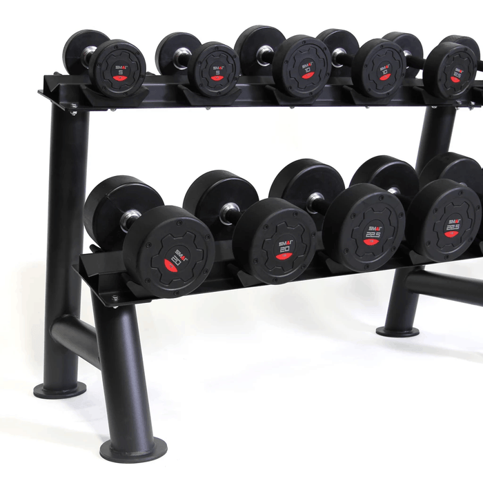 SMAI - Commercial Dumbbell Set with Rack 5-30kg - Dumbbell Sets & Dumbbell Racks - MMA DIRECT