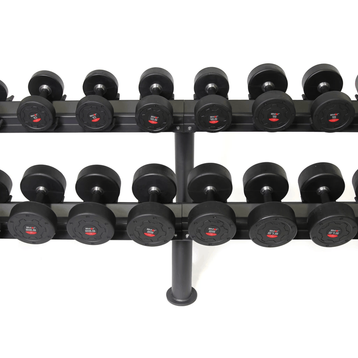 SMAI - Commercial Dumbbell Set with Rack 32.5-60kg - Dumbbell Sets & Dumbbell Racks - MMA DIRECT