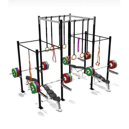 SMAI - Four Squat Full Cell With High Overpass - Free Standing Rigs - MMA DIRECT