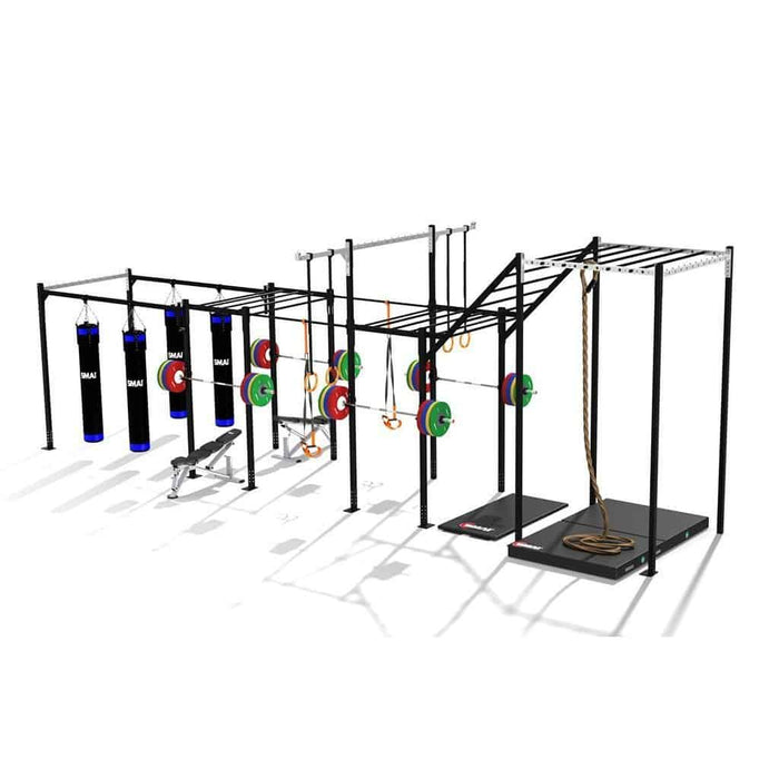 SMAI - Six Squat Full Cell With High Overpass - Free Standing Rigs - MMA DIRECT
