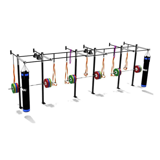 SMAI - Triple Squat Half Cell - Variation 1 - Wall Mounted Rigs - MMA DIRECT