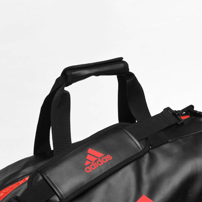 Adidas 2 in 1 Sports Gym Bag Red / Black - Large - Gear Bags - MMA DIRECT