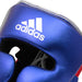 Adidas Adistar Pro Leather Head Guard Metallic Blue/Silver - Head Guard - MMA DIRECT