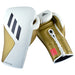 Adidas Speed TILT 350 Pro Training Boxing Gloves Cactus Leather Lace-Up White/Gold - Boxing Gloves - MMA DIRECT