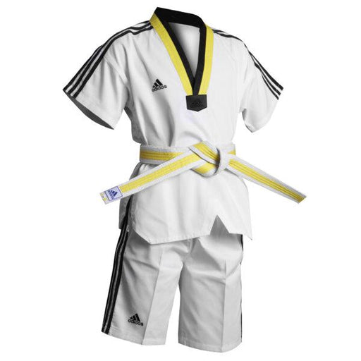 Adidas Kids Summer Taekwondo Dobok Uniform Gi Multi Coloured V Neck - Taekwondo Gi - MMA DIRECT