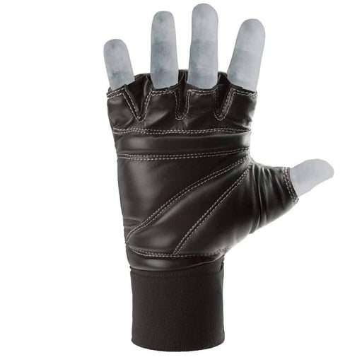 Adidas Speed Gel Bag Gloves Leather Black & White 8mm Gel Foam - Boxing Gloves - MMA DIRECT