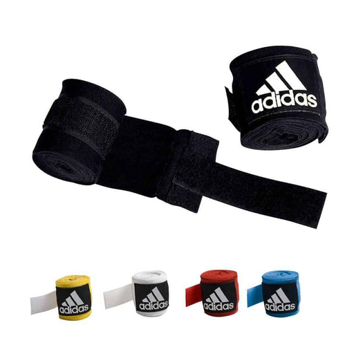 Adidas Hand Wraps with Thumb Loop 5cmx4.5cm Black/Blue/Yellow/White/Red - Wraps & Inners - MMA DIRECT