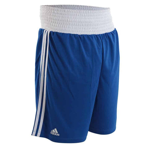 Adidas AIBA Approved Shorts Blue/Red 100% Lightweight Polyester Athletic Cut - Clothing - MMA DIRECT