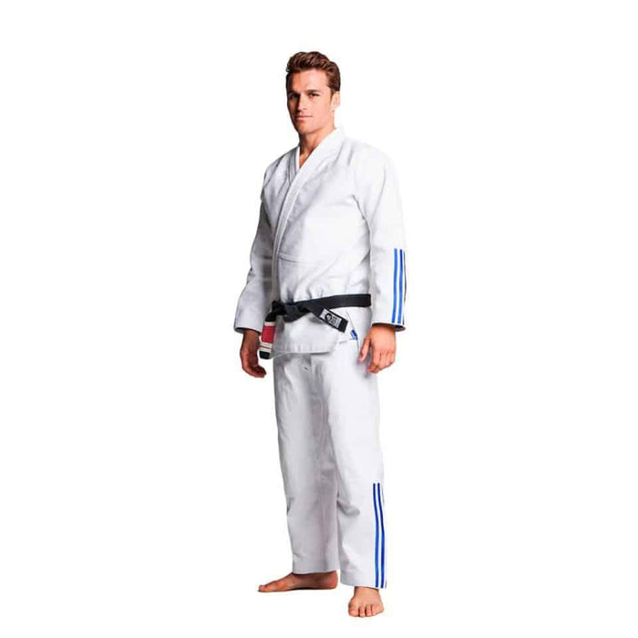 Adidas BJJ Brazilian Jiu Jitsu Uniform Gi Quest WHITE Tailored Cut Lightweight - BJJ Gi - MMA DIRECT