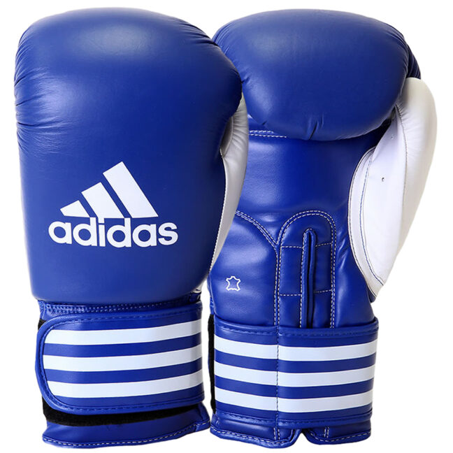 Adidas Ultima Leather Boxing Gloves Blue Red 10oz 12oz 16oz - Boxing Gloves - MMA DIRECT