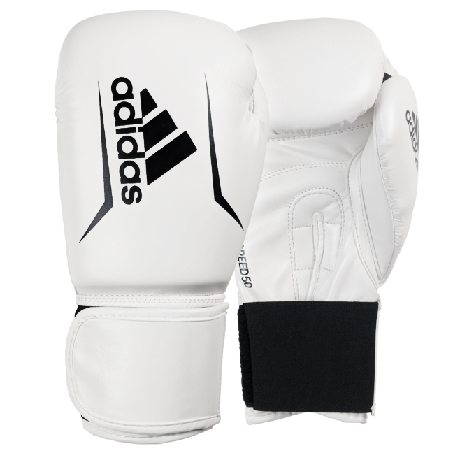 Adidas Speed 50 Boxing Gloves White 8oz