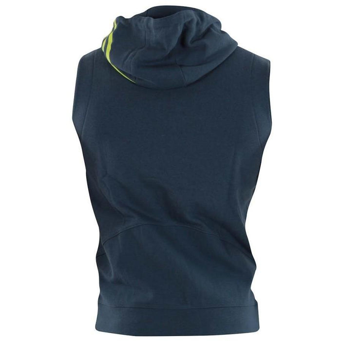 Adidas Mens Training Sleeveless Hoodie Fleece Lined Zipped Pockets - Clothing - MMA DIRECT