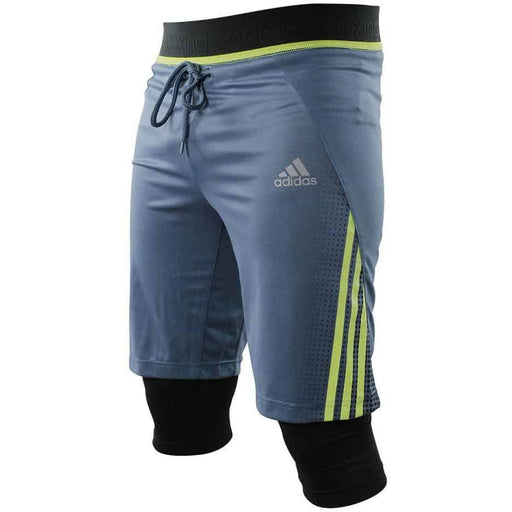 Adidas Mens Tech Short w/ Leggings Climacool Material Elastic Waist ADISTS01 - Functional Fitness & Gym Clothing - MMA DIRECT
