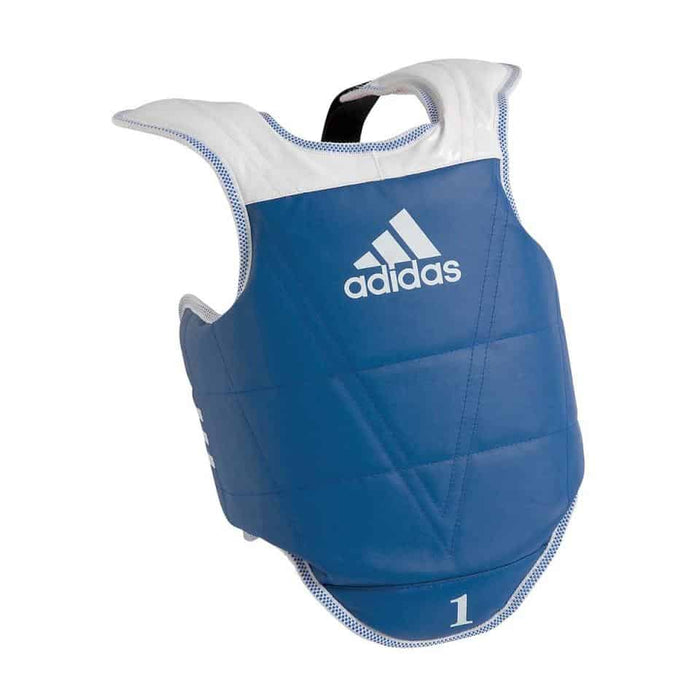 Adidas Taekwondo Kids Childrens Junior Reversible Body Chest Protector Blue Red - Martial Arts Chest & Breast Guards - MMA DIRECT