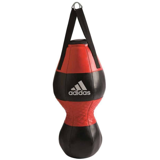 Adidas Double End Punching Bag 33x82cm Black/Red/White Gym Equipment ADXBAC28 - Punching Bag - MMA DIRECT