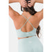 Sting Aurora Coral Infinity Womens Sports Bra - Mint Green - Activewear - MMA DIRECT