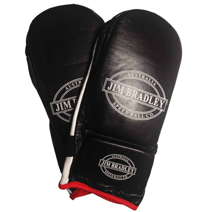Jim Bradley Australia Premium Bag Ball Glove Speedball Gym Glove Padded Knuckle - Bag Mitts - MMA DIRECT