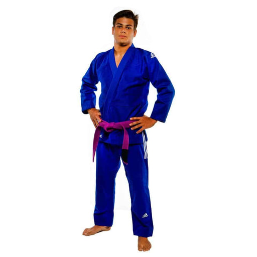 Adidas IBJJF Champion BJJ Brazilian Jiu Jitsu BLUE Gi Uniform+ FREE Carry Bag - BJJ Gi - MMA DIRECT